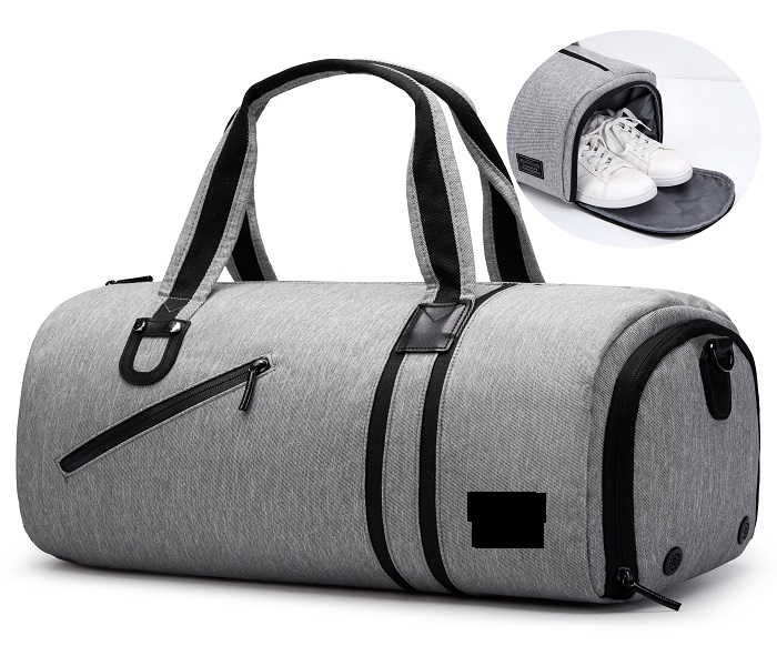 wholesale round gym bag with shoe compartment